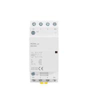 MXXDMOPD Contactor automático doméstico HCH8-25, 4P, 25A, 4NO, 4NC, 2NO, 2NC, CA, CC, 24 V, 110, 220, contactor Modular Tipo riel DIN, 1 Unidad(4P 25A 4NC AC230V)