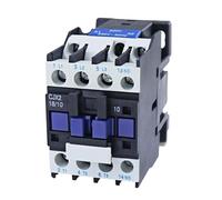 MXXDMOPD Contactor de CA CJX2-2510 CJX2-2501, 25 A, trifásico, 3 Polos, NA, Voltaje Bobina: 380 V, 220, 110, 36, 24, 50/60 Hz, Montaje en riel DIN, 3P+1NA(380v Cjx2-2510 1no)