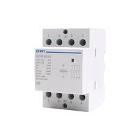 MXXDMOPD Contactor de CA monofásico Tipo riel, Serie NCH8, 20 A, 25 A, 40 A, 63 A, for Uso doméstico, pequeño, 2 Pines, 4, 220 V, 230, NA, NC, 1(Nch8-2520(2no))