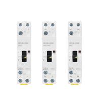 MXXDMOPD Contactor Modular de CA for Uso doméstico, HCH8-25M, 2P, 16A, 20A, 220V, for riel DIN, con Interruptor Control Manual, 2NO, 1NO, 1NC o 2NC, 1 Unidad(2P 25M 2NC 230V)