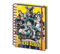 My Hero Academia - Cuaderno A5 de espiral (Radial Character burst), Multicolor