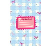 My Magical Blue Journal: Cute Bow Pattern Writing Book for Young Learners | 60 Pages of Wide Lined Paper for Daily Doodles and Classroom Notes | 6"x9" ... Size Aesthetic Notebook for Creative Girls