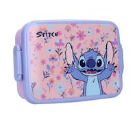 My sweety pop | Lilo & Stitch - Caja de almuerzo para niños Disney con estampado floral - Caja de almuerzo sin BPA para escuela y jardín de infantes | Diseño robusto y compacto | 16 x 13 x 5 cm