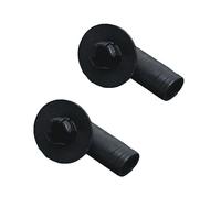 Myazs 2 piezas Conector de salida de drenaje del aire acondicionado Conector de manguera de drenaje Unidad exterior Accesorio acodado Fácil instalación Boquilla de drenaje del aire acondicionado