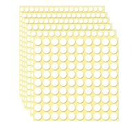 MYGLOAR Paquete de 600 cintas adhesivas transparentes redondas de doble cara, pegatinas adhesivas removibles para globos, decoraciones navideñas, manualidades, papel, vidrio, metal (6/10/15 mm)