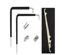 MYLERCT 3 Llaves de Ajuste para Ventana, Herramienta de Ajuste de Ventana | Incluye un Destornillador Torx T15, una Llave Allen de 4 mm, una Llave de Bola de 4 mm y una Llave para Cojinetes Angulares