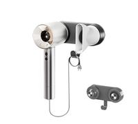 MYLERCT Colgador Secador Pelo, Magnético Soporte Secador de Pelo | Ventosa de Pared Pared Soporte Secador Pelo, con Gancho, Gris Bronce, para Fijar Secadores de Pelo con Anillo Magnético