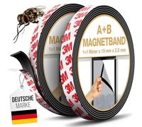 MYMIND® Cinta magnética B autoadhesiva [extra fuerte] para mosquiteros y cortinas con adhesivo 3M - Cinta adhesiva magnética muy potente para máxima adherencia - Cinta magnética
