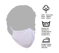 MYONE Mascarilla para boca y nariz, talla M, 5 unidades