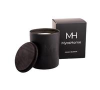 Myoshome - Velas Aromáticas, Vela Aromática Grande de Cera Vegetal 100% Natural, Sin Parafina ni Aceite de Palma, Mecha de Algodón, 50h Duración, Velas Decorativas de Soja, 230 gr. (Orange Blossom)