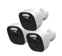 myQ - Cámara de batería para Exteriores | Cámara 2K, visión Nocturna a Color, Foco, alertas de Movimiento, Vista en Vivo con conversación bidireccional, inalámbrica, Resistente a la Intemperie, al