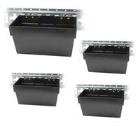 Mytee Products Paquete de 4 contenedores de almacenamiento resistentes E-Track para sistemas E-Track