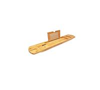 MYUYEE Bandeja De Baño con Estante De Almacenamiento De Bambú para Colocar sobre La Bañera. Estante Multifuncional para Bañera, 90 * 18 * 3 Cm / 35,4 × 7,0 × 1,2 Pulgadas.