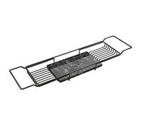 MYUYEE Bandeja Organizadora De Acero Inoxidable Pulido para Bañera, Ducha Y Baño, Soporte para Teléfono, Tableta, Libros, Estante para Bañera, Bandeja Organizadora, Bandeja