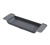 MYUYEE Bandeja Organizadora De Plástico Ajustable para Bañera, Estante Extensible para Bañera, Accesorios para Bañera Y Utensilios De Baño: Una Idea De Regalo Original.(Negro)