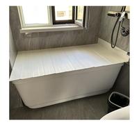 MYUYEE Cubierta Multifuncional Aislante para Bañera Y Bandeja Antipolvo. Estante De Baño Ajustable.(Blanco-70X170X0,6Cm)
