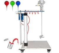 MYUYEE Herramienta mezcladora de tinta, mezclador de aire de acero inoxidable de elevación automática de 1/4 HP para aplicaciones de mezcla industrial de 30 galones de tinte de pintura hidrosol