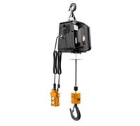 MYUYEE Polipasto De Cadena, Grúa Portátil Eléctrica De 100 Kg/200 Kg/300 Kg para Automóviles, Mejoras del Hogar, Manipulación De Carga, Elevación En Talleres De Producción.(300 Kg)