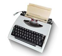 MZBDYYF Máquina de escribir manual portátil tradicional, vintage, clásica, retro, antigua, para escritores, nostálgica, duradera, procesador de textos, máquina de escribir de estilo retro