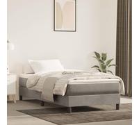 mzdioop Colchón de muelles ensacados medio gris claro 120 x 190 x 20 cm, funda de terciopelo con núcleo de espuma fría, transpirable, elástico, para cama individual, doble, dormitorio, comodidad y