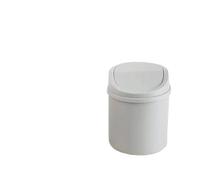 MZSKLW Cubo de Basura de Mesa Mini cubo de basura escritorio, tubo pequeño con cubierta, limpieza for dormitorio, 1 ud(Grey)