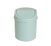 MZSKLW Cubo de Basura de Mesa Mini cubo de basura escritorio, tubo pequeño con cubierta, limpieza for dormitorio, 1 ud(Green)