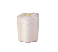 MZSKLW Cubo de Basura de Mesa Papelera for escritorio con forma de flor, minicontenedores domésticos, Cubo almacenamiento for dormitorio for uso diario, 1 ud(White)