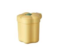 MZSKLW Cubo de Basura de Mesa Papelera for escritorio con forma de flor, minicontenedores domésticos, Cubo almacenamiento for dormitorio for uso diario, 1 ud(YELLOW)