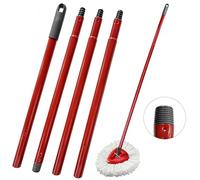 Mzzdk Mango de Repuesto Compatible con Vileda Turbo Mopas,72/105/138cm EasyWring Palo Fregona Recambios,4 Secciones Poste de Fregona Ajustable, para Mop Accesorios