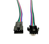 N+B 10 pares de conectores de tira LED, cable de extensión de luz de tira LED conectores JST SM macho y hembra para tira de luces LED 2 pines/3 pines/4 pines/5 pines (4PIN)