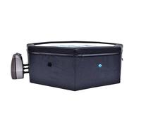 N NETSPA - SPA - Octopus - Semi-Rígido Octogonal 4+2 plazas - SP-OCT165 - Portátil Compacto de PVC con calefacción, Bomba de filtración de Agua y Manta isotérmica - Volumen 1000l - 193 x 73 cm