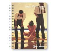N NEUMANNVERLAGE - Jack Vettriano Diary 2025, 16,5 x 21,6 cm, calendario de bolsillo con doce páginas de imágenes y páginas de notas, planificador extraíble, año y calendario internacional: Diario