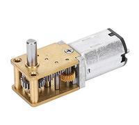 N20 DC12V 16Rpm Micro motor, Mini motor de engranaje de metal, Micro motor de ventilador eléctrico, CW/CCW Reducción de velocidad