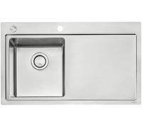 NABER 1014041. Fregadero CORNO ORA con pila a la izquierda y sistema de activación por botón / Ancho de mueble de 45 cm / Acero inoxidable