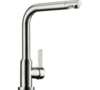 NABER 5021301: Grifo monomando Portare 1, color acero inoxidable, para alta presión / Accesorios para fontanería