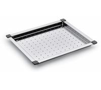 Naber, bandeja de desagüe grande, dimensiones: 433 x 366 mm. Fregadero de acero inoxidable para encastrar