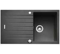 NABER Fregadero ANGOLA 100, en acero inoxidable, con grifo giratorio cromado / Fregadero encimera / Ancho de mueble de 50 cm