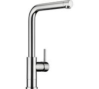NABER Grifo monomando modelo Arco 5, para ventanas, de baja presión, en cromo, con caño fijo