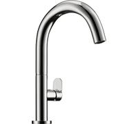 NABER Grifo monomando Sottile 2 para baño, acabado cromado, con caño fijo / Grifo para lavabo / Alta presión