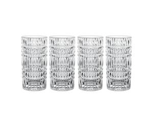 Nachtmann 4 Vasos alargados Ethno 43.4 cl transparente