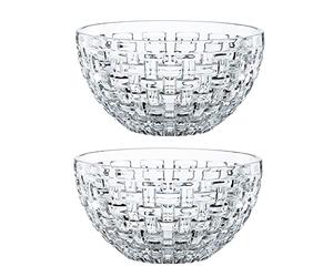Nachtmann Bossa Nova 102253 - Juego de 2 cuencos redondos de cristal, diámetro de 15 cm, transparente