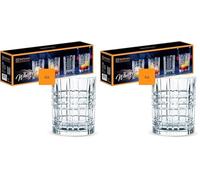 Nachtmann Spiegelau Whiskey Set/4, Cristal, Transparentes, 8.2 x 8.2 x 10.2 cm, 4 Unidades de Medida (Paquete de 2)