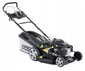 NACLS50-173-HS-ES-NG: Cortacésped a gasolina con tracción, motor de 173cc, arranque eléctrico, ancho de corte de 50 cm, ideal para jardines de tamaño medio.