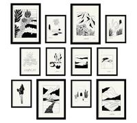 Nacnic Conjunto De 12 Marcos Modernmix 1 Para Paisajes - Colección Elegante Y Versátil - Póster De Arte Para Decorar Paredes White A3 and a4