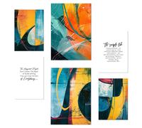 Nacnic Conjunto De 6 Pósters Abstractos Decorativos - Últimas Tendencias en Arte No frame