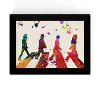 Nacnic Lámina Banda de Música The Beatles Paso de Cebra Poster Alta Calidad Black A3