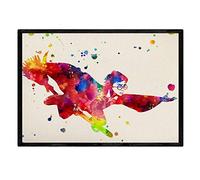 Nacnic Lámina para enmarcar Harry Potter. Poster estilo acuarela. Lamina con imágenes de la película Harry Potter, tamaño A4