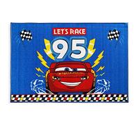 Nada Home Alfombra antideslizante para dormitorio de niños, diseño de Cars, Rayo McQueen, 80 x 120 cm, 5436