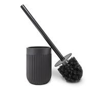 Nadi Collection | Escobilla de baño-WC-Inodoro | Resina | Negro mate | Serie Urban | Cepillo negro desmontable | 9.4cm ∅ x 35.5 cm alto (Negro)