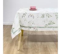 NAF NAF Mantel resinado Antimanchas 100% algodón Jazmín 250x150cm
